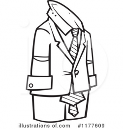 Suit Clipart #1177609 - Illustration by toonaday