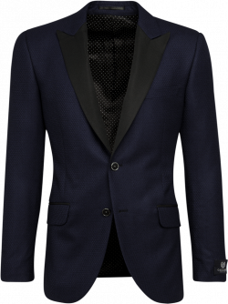 Royal Blue Diamond Weave Dinner Jacket - Suit Clipart - Full ...