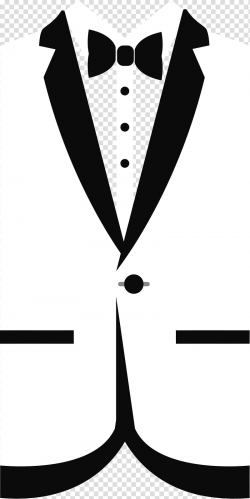 White suit jacket illustration, T-shirt Tuxedo Bow tie , tie ...