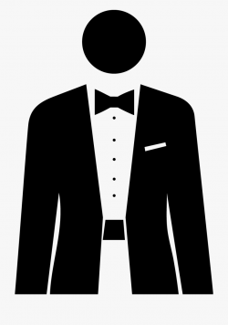 E-couture Black Tie Png - Suit And Bow Tie Png Transparent ...