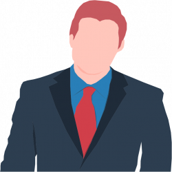 Clipart - Faceless Male Avatar In Suit 2