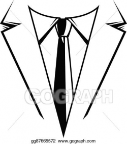 Vector Stock - Formal business suit & tie. Clipart ...