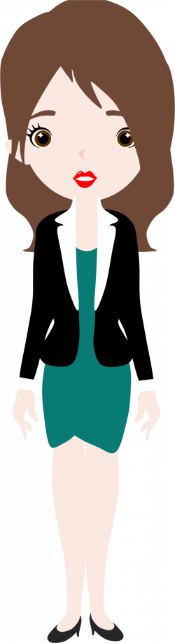 Clipart - Young Businesswoman