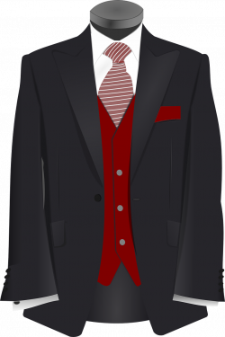 Free Image on Pixabay - Tuxedo, Suit, Tie, Black, Maroon | Illustrations