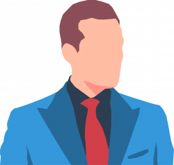 Clipart - Faceless Male Avatar In Suit