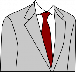 Public Domain Clip Art Image | Light grey suit | ID: 13548554413468 ...