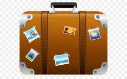 Suitcase Baggage Clip art - Brown Suitcase with Pictures PNG Clipart ...