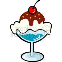 ice cream sundae clipart. Royalty-free clipart # 141833