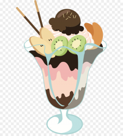 Clip art Ice cream Sundae Milkshake Parfait - ice cream ...