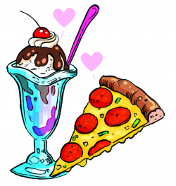 Pizza And Ice Cream Clipart