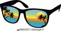 Sunglasses Clip Art - Royalty Free - GoGraph