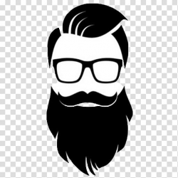 Man white and black with eyeglasses art, Beard Art Face Logo ...