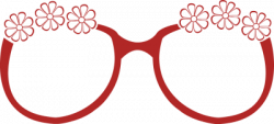 Cute Glasses with Flower Flair | Clipart Panda - Free ...