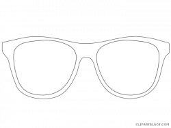Sunglasses Outline Clipart - ClipartBlack.com
