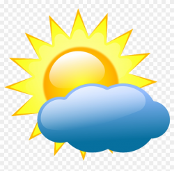 Transparent Sunshine Weather - Partly Sunny Weather Symbol ...