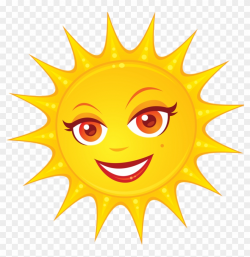 Солнце С Лицом Sunny Logo, Happy Sunshine, Cute Sun, - Clip ...