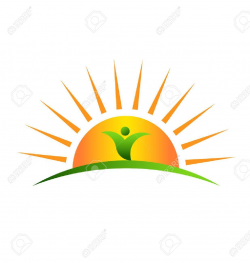 Stock Vector | Sun | Sunrise, Plants, Sun