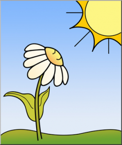 Clip Art: Daisy Sunny Day Color I abcteach.com | abcteach