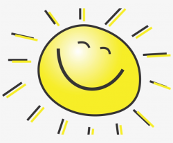 Happy Smiling Sun - Clip Art Sunny Face - Free Transparent ...