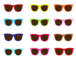 Sunglasses Clip Art Collection, Summer, Sunny, Shades, Sun, Colorful, PNG,  Fashion, Frame