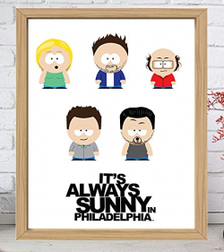 It's Always Sunny in Philadelphia Cast - Limited Poster Artwork -  Professional Wall Art Merchandise - TV Show, Danny DeVito, Charlie Kelly