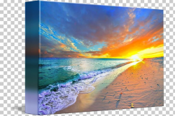 Sky Shore Sunset Blue Painting PNG, Clipart, Acrylic Paint ...