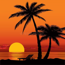 Beach Sunset Clipart 26 - 800 X 800 - Making-The-Web.com