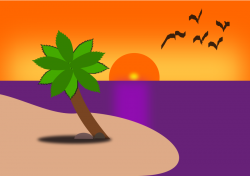 Beach Cartoon clipart - Beach, Sunset, Graphics, transparent ...