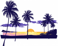 Sunset Beach Icon - Beach sunset dusk 2313*1825 transprent Png Free ...