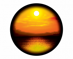 Vacation Sunset Png Download Circle - Clip Art Library