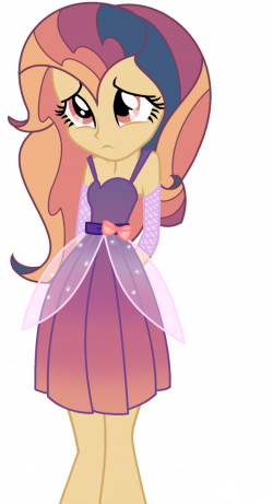 Dusk shimmer is 16 and is very shy. Her sister is sunset shimmer and ...