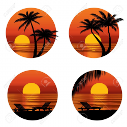 Sunset Beach Clipart | Free download best Sunset Beach ...
