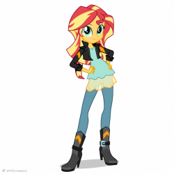 Image - Friendship Games Sunset Shimmer artwork.png | My Little Pony ...