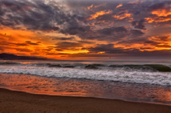 Sun Cartoon clipart - Beach, Sunset, Sea, transparent clip art