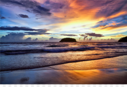 Download Free png Samara Beach Sunset Clip art Sunset Beach ...