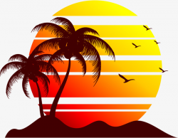 Beach Sunset Clipart | Free download best Beach Sunset ...