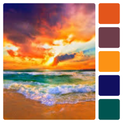 Orange purple sunset clipart images gallery for free ...