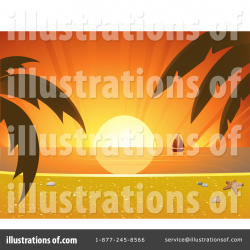 Sunset Clipart #1051300 - Illustration by elaineitalia