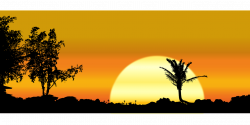 Silhouette Landscape Clip art - sunset png download - 1280 ...