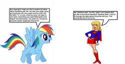 Rainbow Dash meets Supergirl by Darthranner83 on DeviantArt