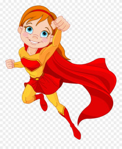 Supergirl Clip Superwoman - Cartoon Super Hero Girl - Png ...