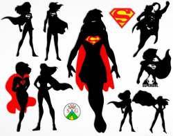 Super girl svg cut files - superhero cricut files ...