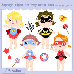 Superhero kids clipart set. Superman toddler clip art. Retro isolated  cartoon supergirl pictures. Batman, wonder girl superheroes. Baby