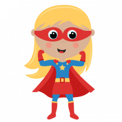 Girl Superhero Clipart