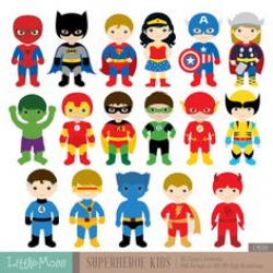 free superhero clipart | Fonts/Clipart freebies | Pinterest ...