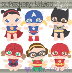 Baby Girl Super Hero Clipart | Proyectos que debo intentar ...