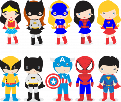 Sublimando Ideias: Vetores - Chibi - Os Super Heróis Bebês | Vectors ...