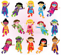 Collection of Diverse Group of Superhero Girls, matching boy ...