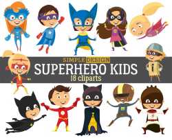Superhero clipart, Superheroes clipart, Digital superheroes, Super Hero  Clip Art, Superhero kids, Cartoon kids clipart, Cartoon