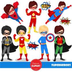 Superheroes clipart, superheroes boy, superhero boy clipart, superman  clipart, superhero costume - CA200